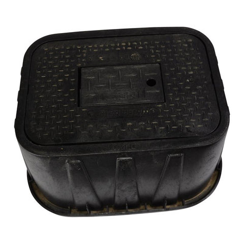 NDS 19 in. W X 14 in. D X 12 in. H Rectangular Valve Box with Cover Black