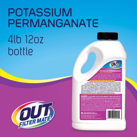OUT Filter Mate Potassium Permanganate Liquid 5 lb, Pack of 6