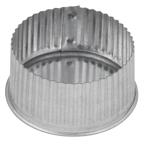 Imperial 3 in. D Galvanized Steel Crimped Pipe End Cap