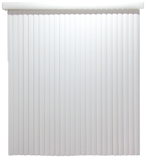 Simple Spaces MBV-78X84-V3L Window Blind, 84 in L, 78 in W, Vinyl, White, Pack of 2