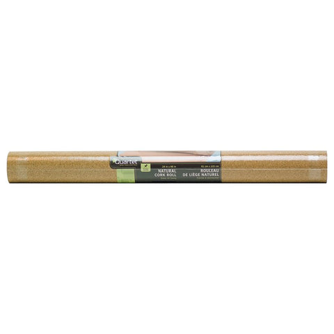 Quartet 103 Cork Roll, 48 in L, 24 in W, 1/8 in Thick, 8 sq-ft Coverage Area, Wood, Natural