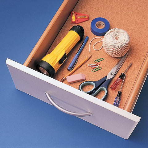 Quartet 103 Cork Roll, 48 in L, 24 in W, 1/8 in Thick, 8 sq-ft Coverage Area, Wood, Natural