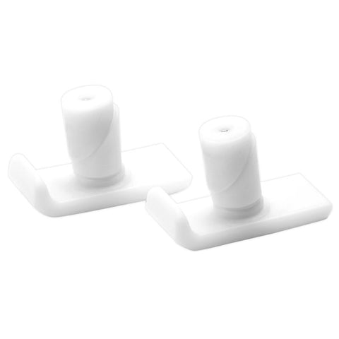Carex Health Brands White Walker Ski Glides Plastic 2.30 in. H X 3.50 in. L