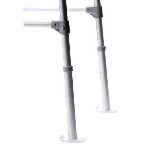 Carex Health Brands White Walker Ski Glides Plastic 2.30 in. H X 3.50 in. L