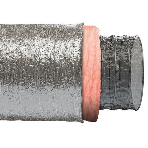Imperial R4.2 25 ft. L X 6 in. D Silver Poly Duct