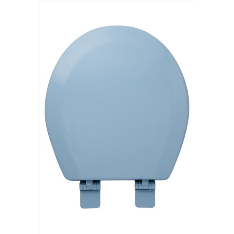 Oakbrook Collection Laurel Round Blue Wood Toilet Seat