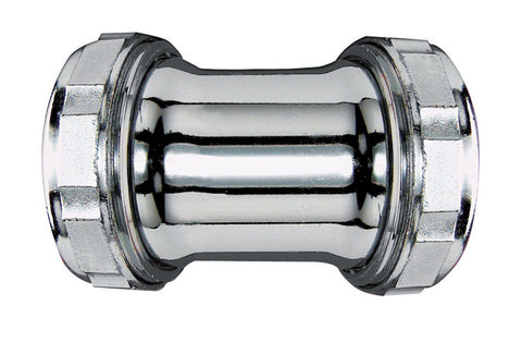 Ace 1-1/4 in. Dia. x 1-1/4 in. Dia. Slip To Slip Chrome Plated Brass Coupling