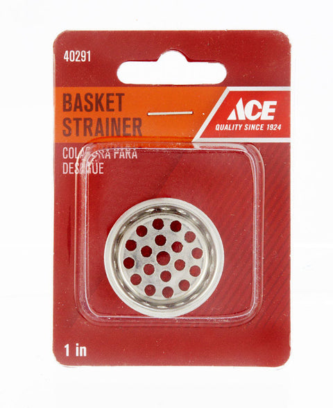 Ace 1 in. Dia. Replacement Strainer Basket Stainless Steel