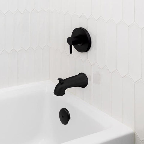 Danco 3 in. Matte Black Round Plastic Overflow Plate