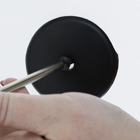 Danco 3 in. Matte Black Round Plastic Overflow Plate