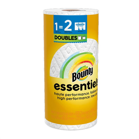 Bounty Essentials Select-A-Size Series 80810311 Paper Towel, 11 in L, 5.9 in W, 2-Ply, Pack of 24