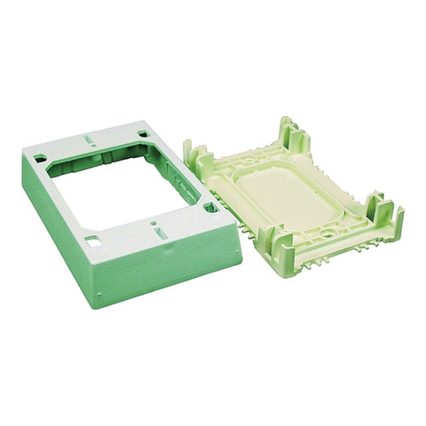 Wiremold 1-3/4 in. H Rectangle Outlet Box White Plastic