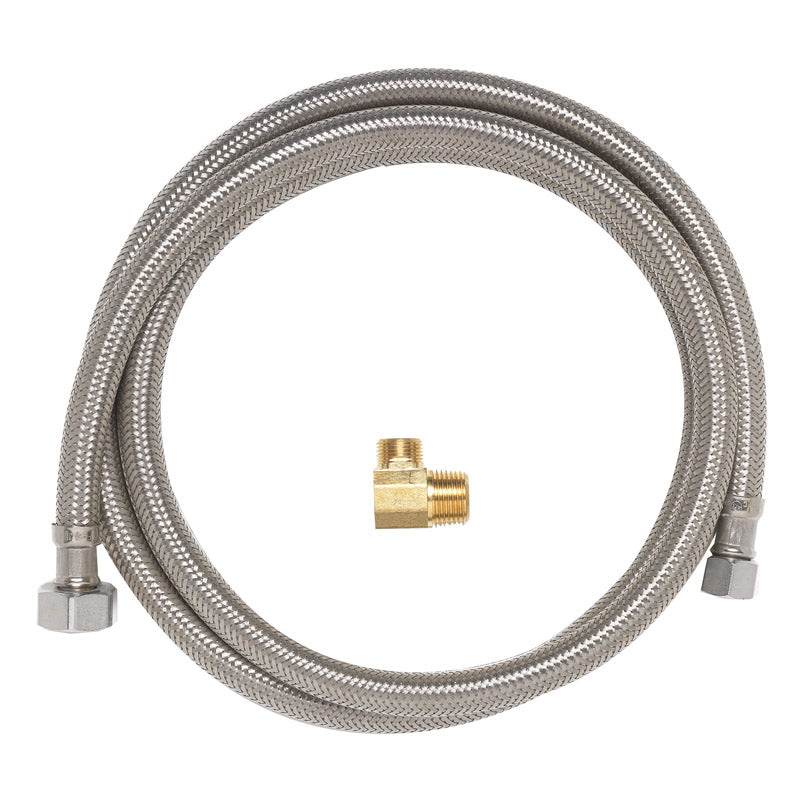 Ace 1/2 in. FIP in. X 3/8 in. D Compression 60 in. Braided Stainless S ...
