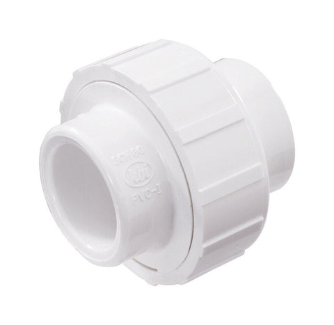 KBI Schedule 40 1/2 in. Dia. x 1/2 in. Dia. Slip To Slip PVC Union