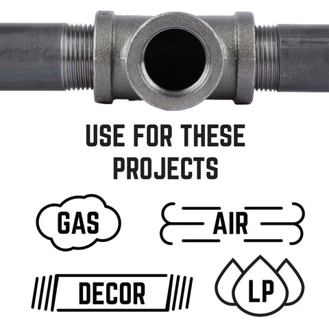 STZ Industries 1-1/4 in. MIP each Black Malleable Iron Plug