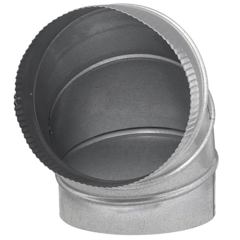 Imperial GV0305-C Adjustable Elbow, 9 in Connection, 26 Gauge, Steel, Pack of 8