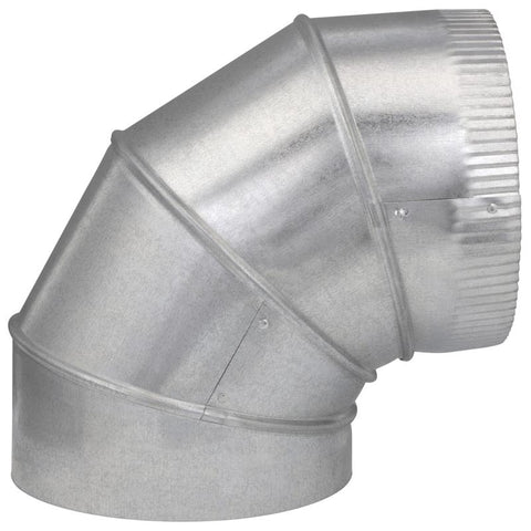 Imperial GV0305-C Adjustable Elbow, 9 in Connection, 26 Gauge, Steel, Pack of 8