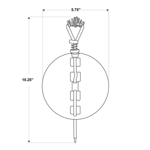Imperial 6 in. D Cast Iron Damper