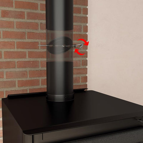 Imperial 6 in. D Cast Iron Damper