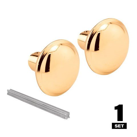 Prime-Line E 2280 Replacement Knob, 2-1/4 in Dia, Steel, Brass
