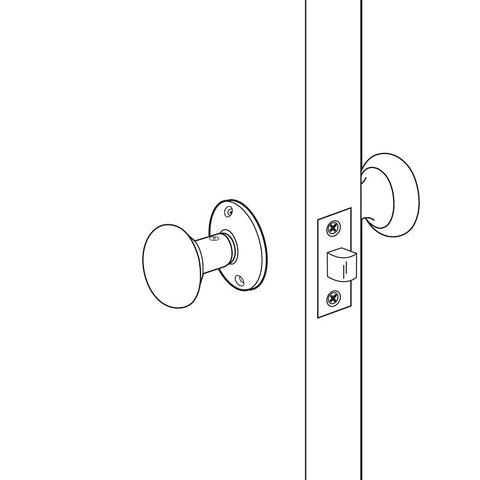 Prime-Line E 2280 Replacement Knob, 2-1/4 in Dia, Steel, Brass
