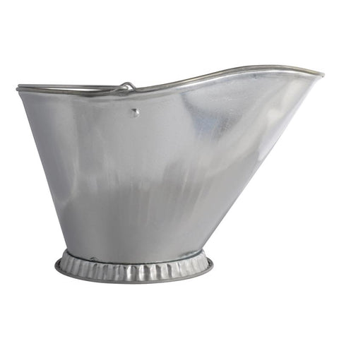 Imperial Silver Galvanized Steel Coal Hod, Pack of 6