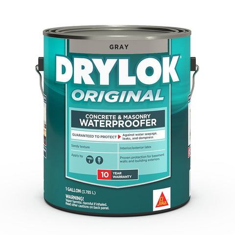 Drylok 27613 Masonry Waterproofer, Gray, Liquid, 1 gal Pail, Pack of 2