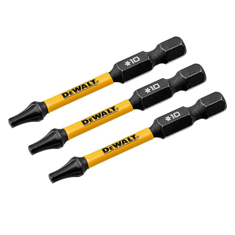 DEWALT ELITE Series DWAF2TX10IR3 Impact Driver Drill Bit, #10 Drive, Torx Drive, 1/4 in Shank, Hex Shank, 2-1/4 in L