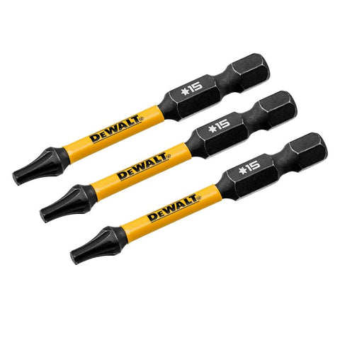 DEWALT ELITE Series DWAF2TX15IR3 Impact Driver Drill Bit, #15 Drive, Torx Drive, 1/4 in Shank, Hex Shank, 2-1/4 in L