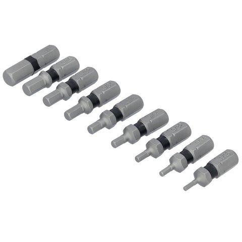 DEWALT TOUGHGRIP DWAF1HSTG9 Hex Bit Set, 9-Piece, Steel