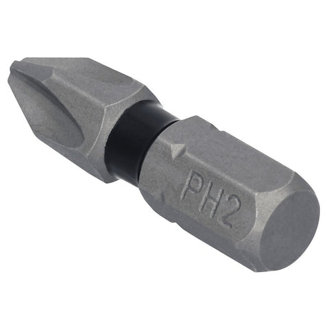 DEWALT TOUGHGRIP DWAF1PH2TG30 Screwdriver Bit, #2 Drive, Phillips Drive, 1/4 in Shank, Hex Shank, 1 in L, Steel