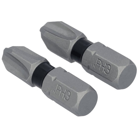 DEWALT TOUGHGRIP DWAF1PH3TG2 Screwdriver Bit, #3 Drive, Phillips Drive, 1/4 in Shank, Hex Shank, 1 in L, Steel