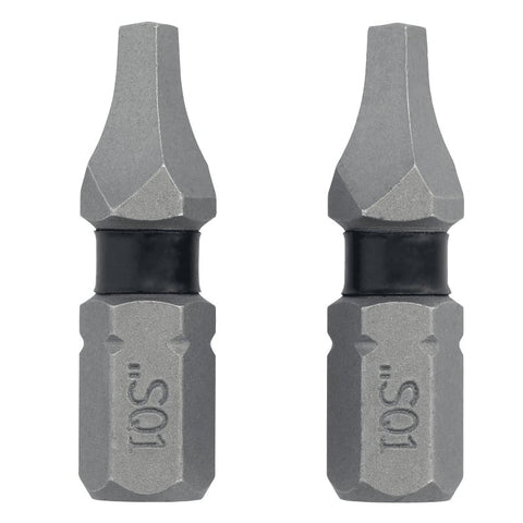 DEWALT TOUGHGRIP DWAF1SQ1TG2 Screwdriver Bit, #1 Drive, Square Drive, 1/4 in Shank, Hex Shank, 1 in L, Steel