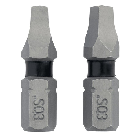 DEWALT TOUGHGRIP DWAF1SQ3TG2 Screwdriver Bit, #3 Drive, Square Drive, 1/4 in Shank, Hex Shank, 1 in L, Steel