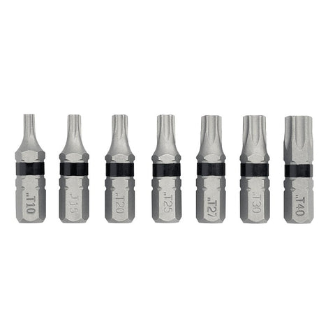 DEWALT TOUGHGRIP DWAF1TSTG7 Torx Security Bit Set, 7-Piece, Steel