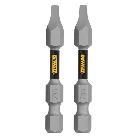 DEWALT TOUGHGRIP DWAF2SQ1TG2 Screwdriver Bit, #1 Drive, Square Drive, 1/4 in Shank, Hex Shank, 2 in L, Steel