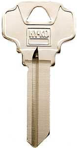 Hy-Ko 11010SC4D Key Blank, Brass, Nickel, For: Schlage Cabinet, House Locks and Padlocks, Pack of 10