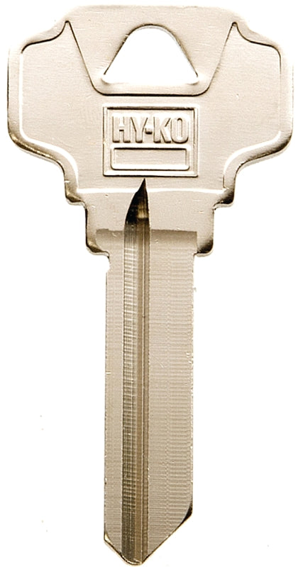 Hy-Ko 11010SC4D Key Blank, Brass, Nickel, For: Schlage Cabinet, House Locks and Padlocks, Pack of 10