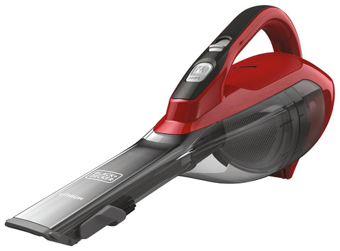 Black+Decker HLVA320J26 Hand Vacuum, Red Chilli, 10.8 V Battery, Lithium-Ion Battery