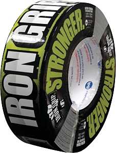 IPG IG235 Duct Tape, 35 yd L, 1.88 in W, Cloth Backing, Black