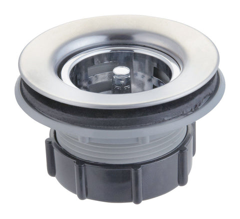 Ace 2-1/2 in. D Chrome Silver Stainless Steel Bar Sink Strainer Basket