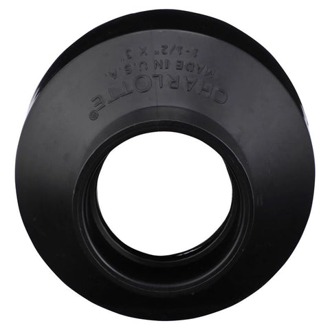 Charlotte Pipe 1-1/2 in. Hub X 3 in. D Hub ABS Coupling