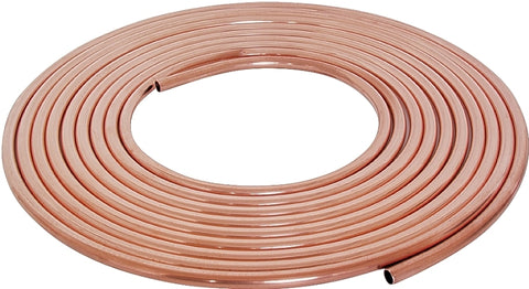 Streamline 1/4X60L Copper Tubing, 1/4 in, 60 ft L, Soft, Type L, Coil