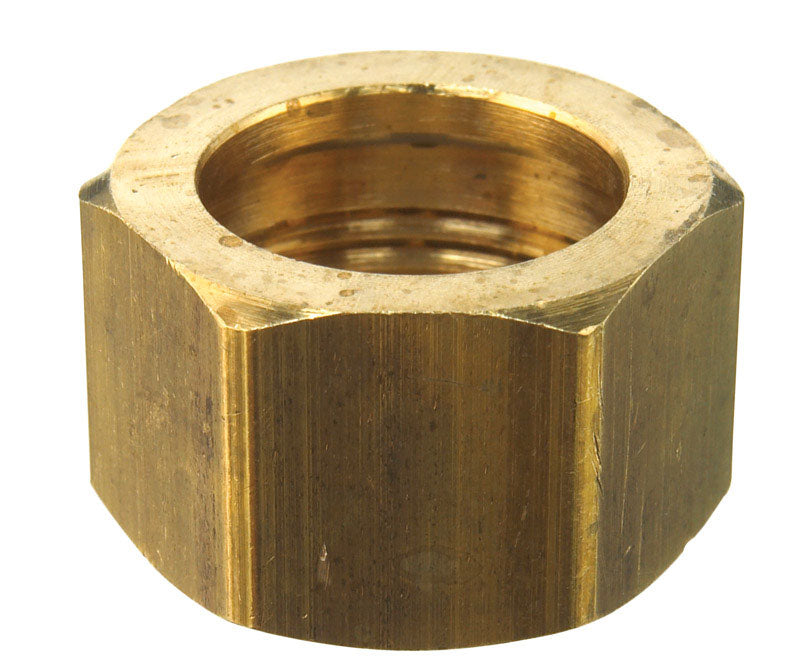 JMF 5/8 in. Dia. x 5/8 in. Dia. Brass Less than 0.25% Compression Nut ...