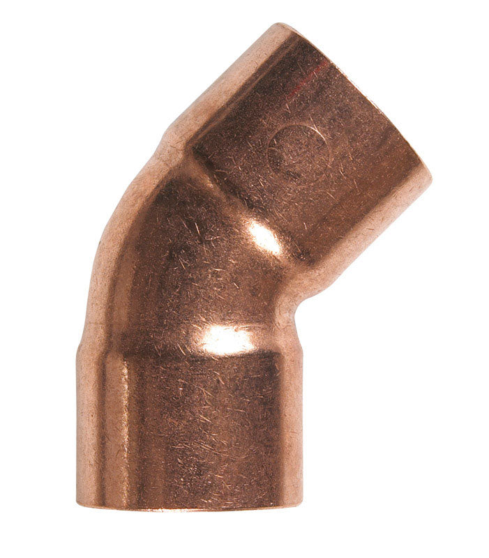 Elkhart 1 in. Dia. x 1 in. Dia. Sweat To Sweat 45 deg. Copper Elbow ...