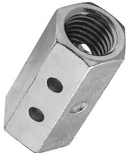 National Hardware 4003BC Series N182-725 Coupler, UNC Coarse Thread, 3/4-10 Thread, Steel, Zinc