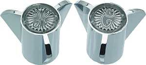 Danco 88084 Faucet Handle, Zinc, Chrome Plated, For: Sayco Two Handle Tub/Shower Faucets