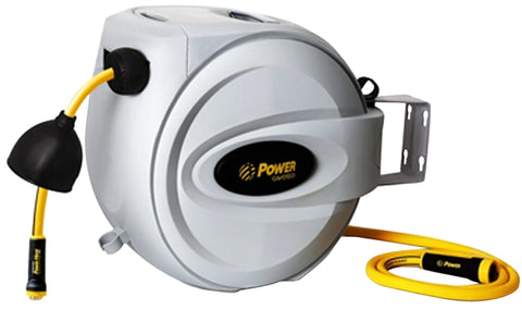 Power Jet BL-GW075 Retractable Power Hose Reel, 5/8 in Hose, 70 ft L Hose
