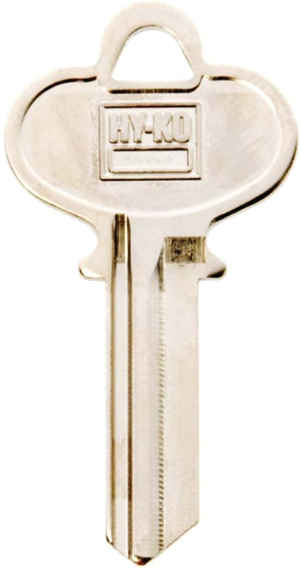 Hy-Ko 11010DE5 Key Blank, Brass, Nickel, For: Dexter Cabinet, House Locks and Padlocks, Pack of 10