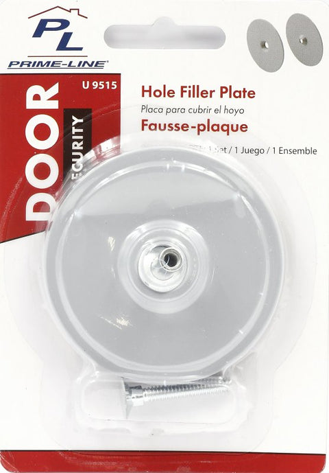 Defender Security U 9515 Hole Cover Plate, Steel, Painted, For: 1-3/4 in Thick Doors